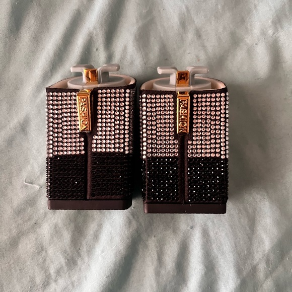 Pashion Footwear Skeleton/Skull Rhinestone 4 Inch Block Heel Kit - Picture 3 of 4